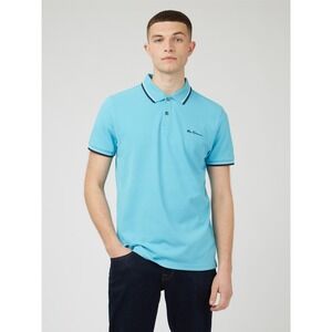 Ben Sherman Signature Polo Large Aqua New With‎ Tags